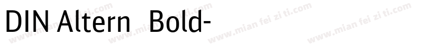 DIN Altern   Bold字体转换